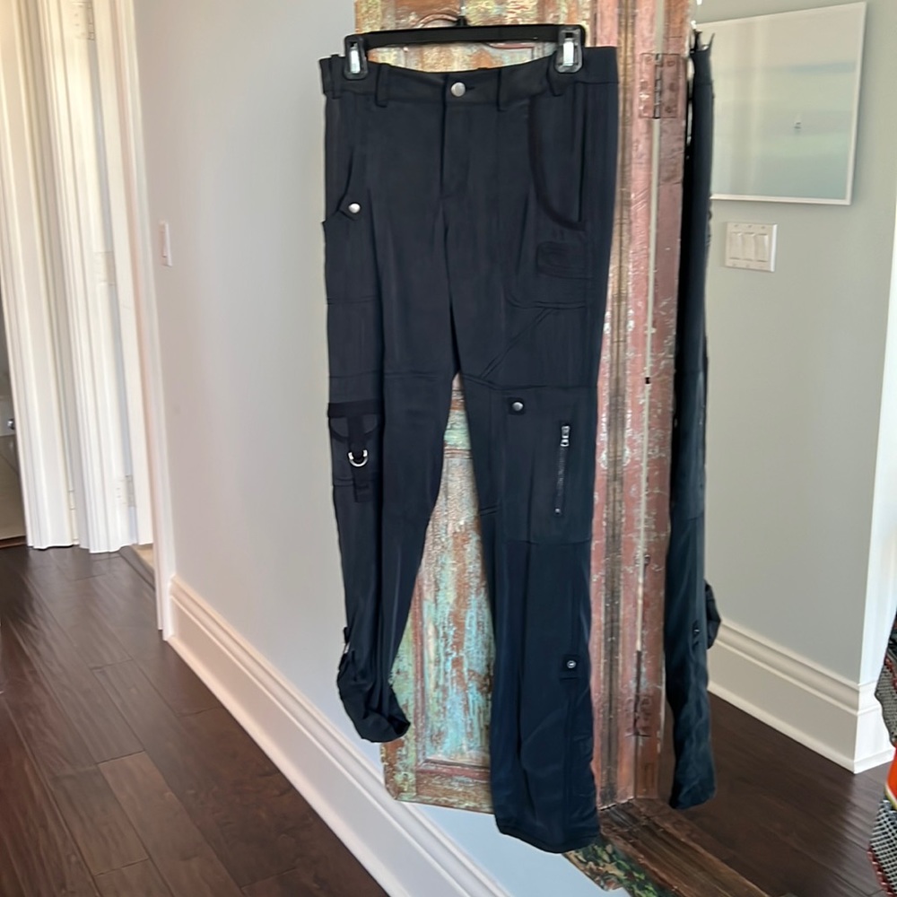 Go Silk silk cargo pants size 4